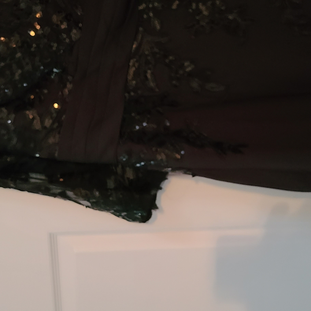 Elegant Black Lace Evening Dress - Picture 3 of 5